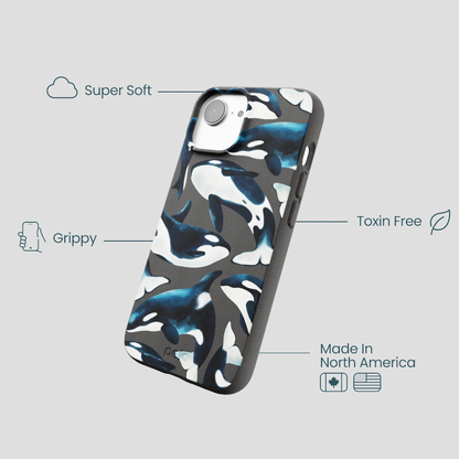 Black Orca World iPhone 16e/17e Case