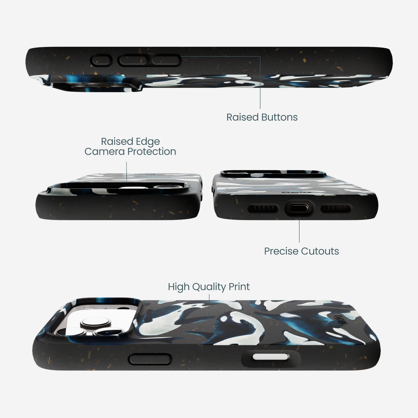 Black Orca World iPhone 17 Pro Max Case