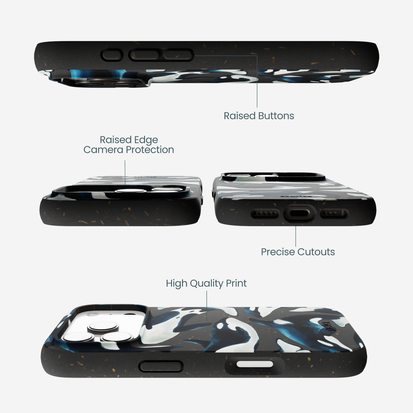 Black Orca World iPhone 17 Pro Case