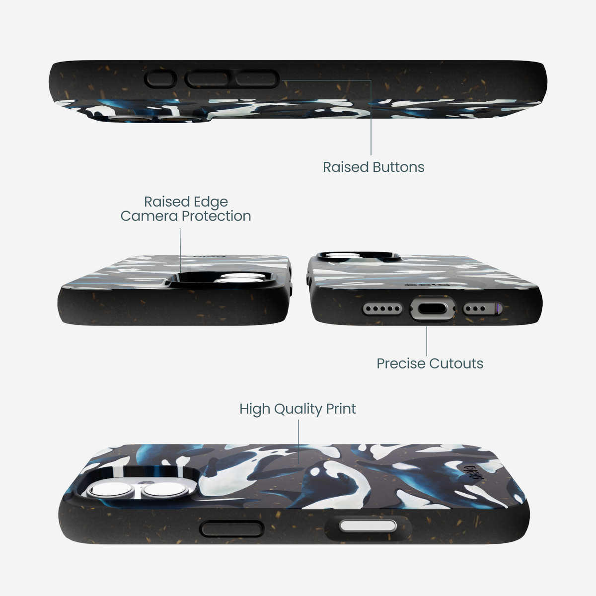 Black Orca World iPhone 17 Case