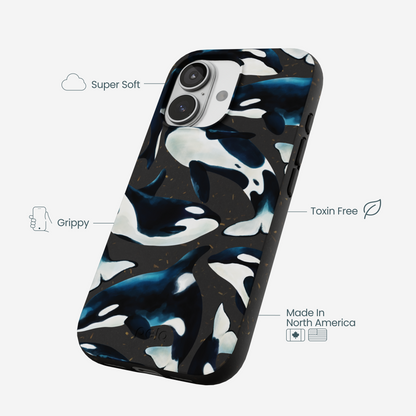 Black Orca World iPhone 17 Case
