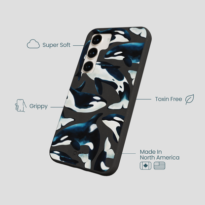 Black Orca World Samsung Galaxy S23 Case