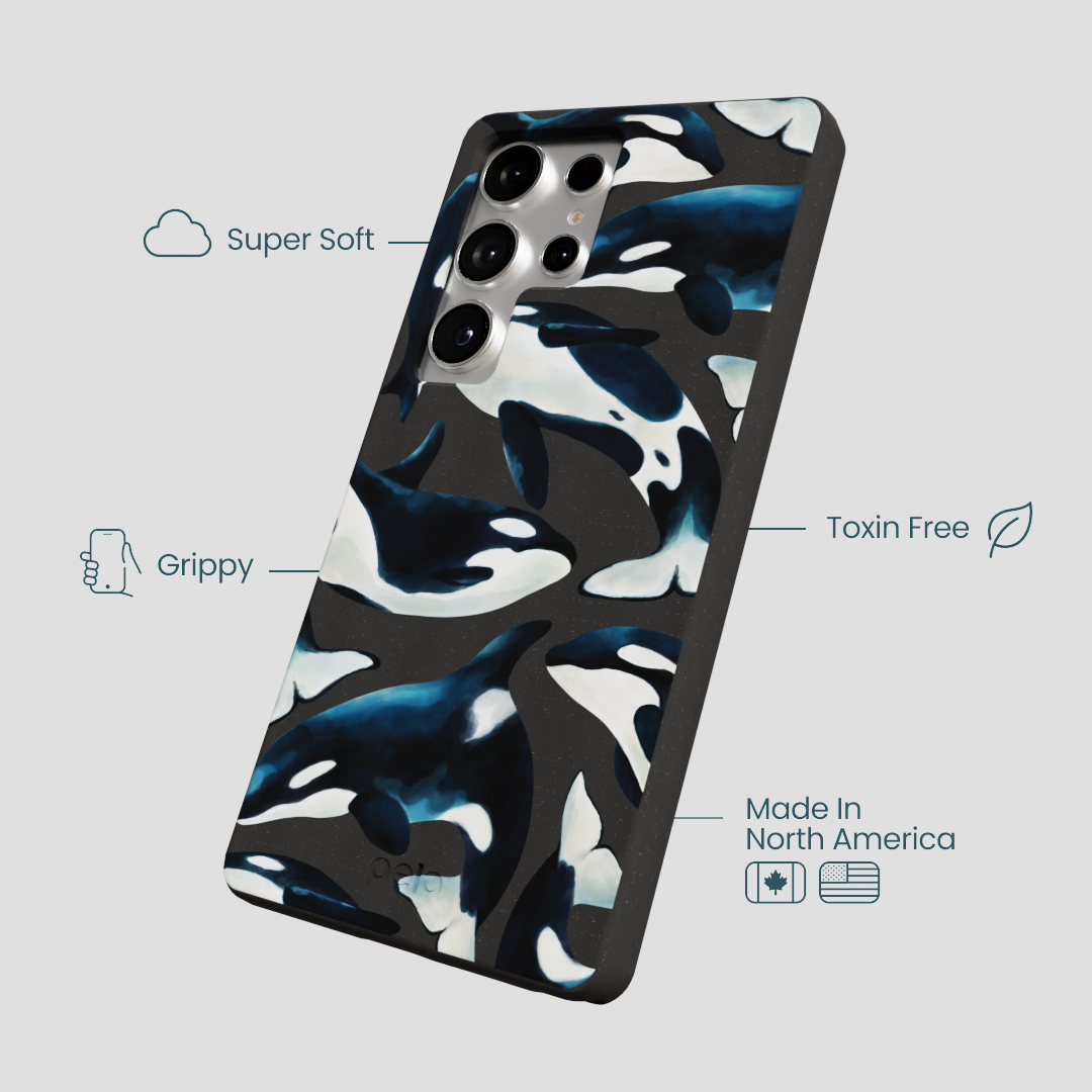 Black Orca World Samsung Galaxy S25 Ultra Case
