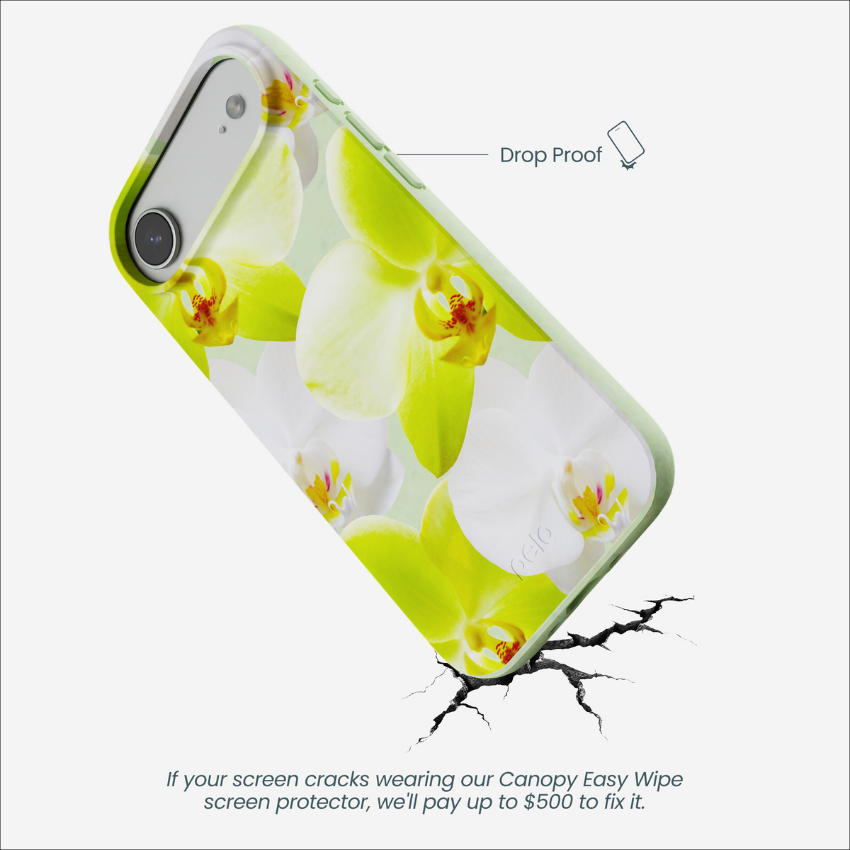 Sage Green Orchid Blooms iPhone Air Case