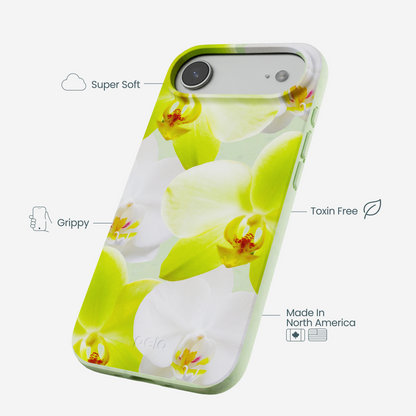Sage Green Orchid Blooms iPhone Air Case
