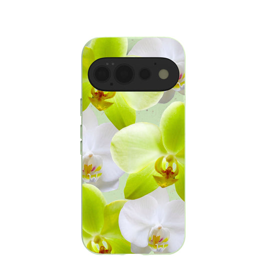 Sage Green Orchid Blooms Google Pixel 11 Pro Case