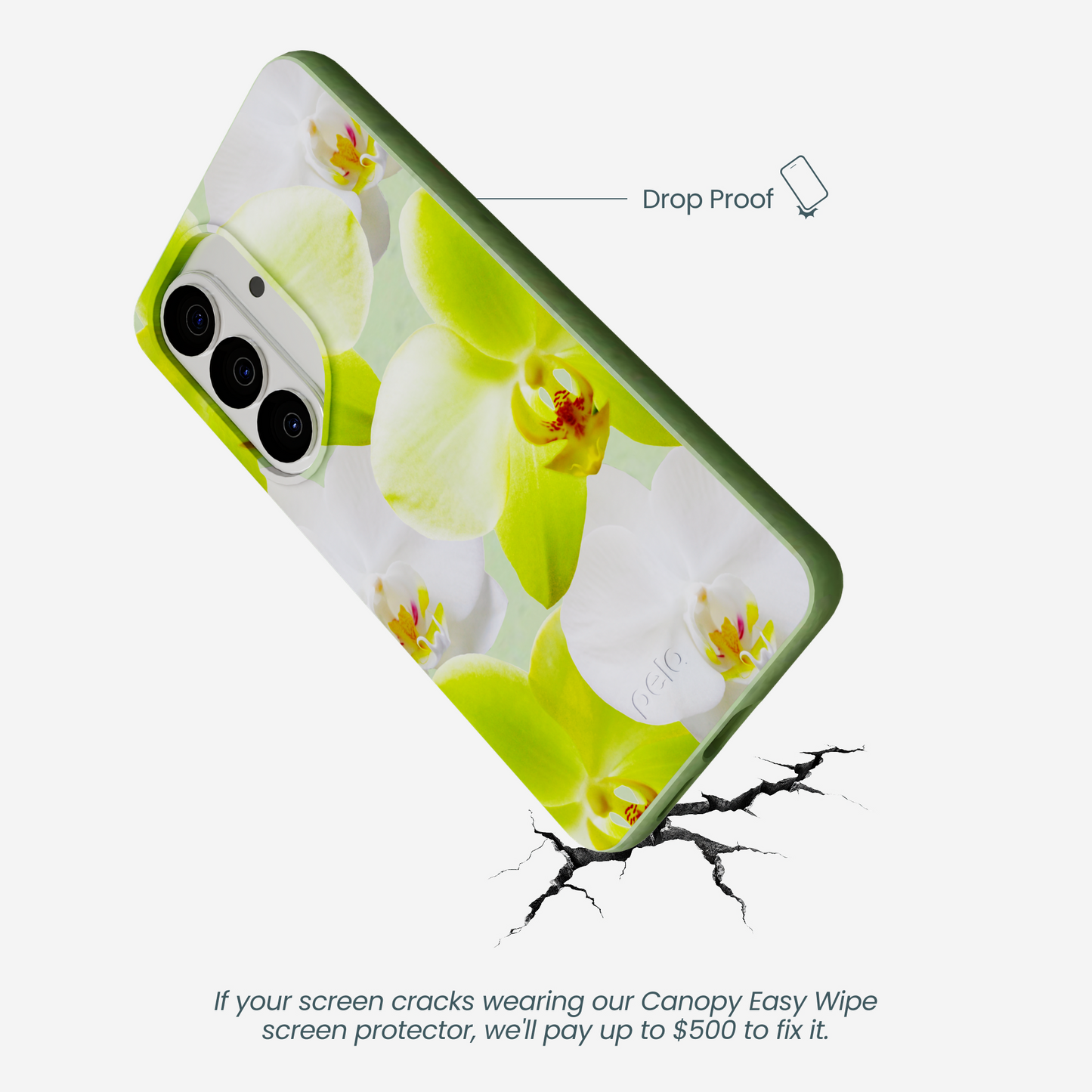 Sage Green Orchid Blooms Samsung Galaxy S26 Case