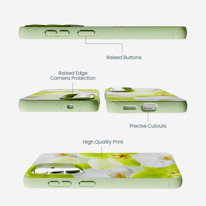 Sage Green Orchid Blooms Samsung Galaxy S26 Case