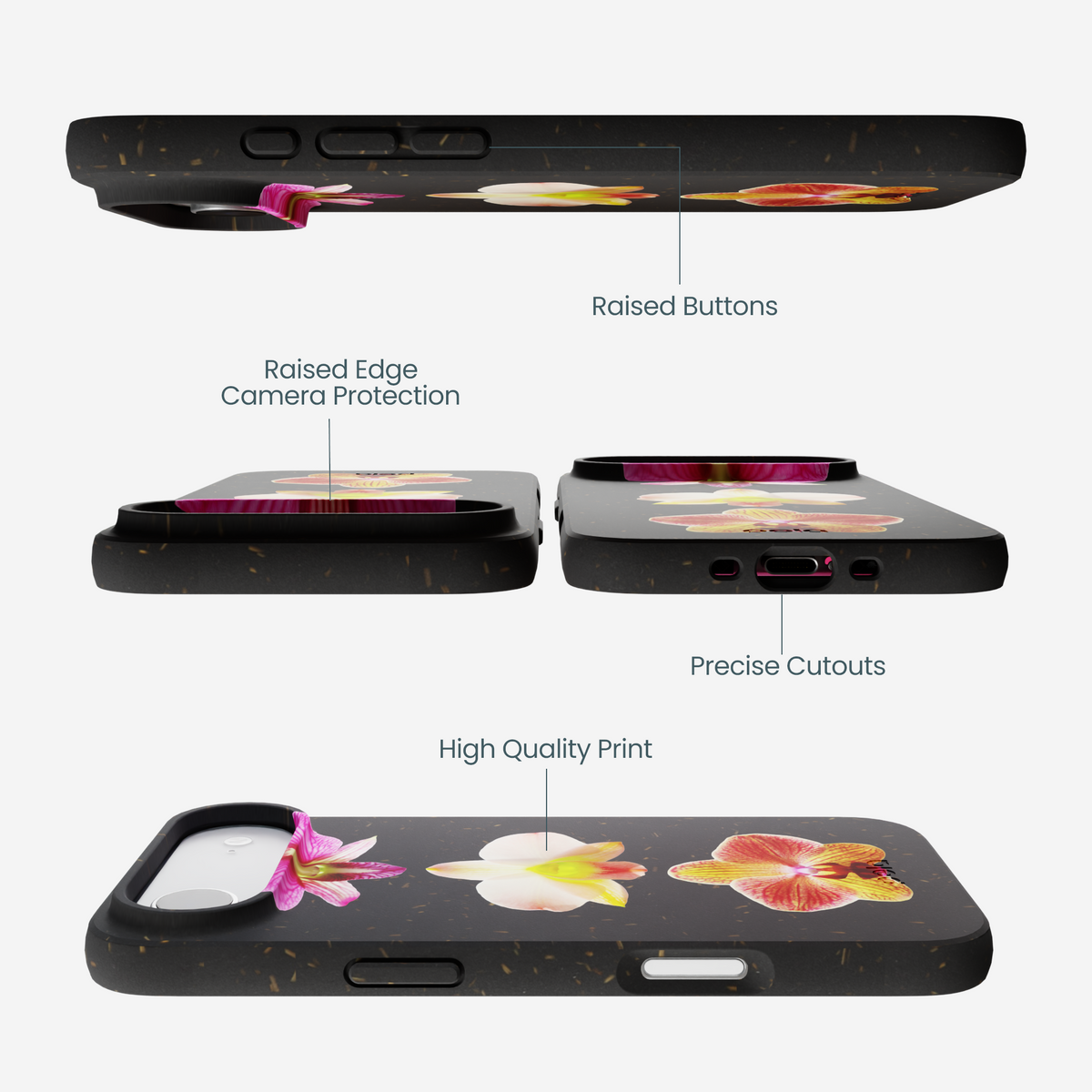 Black Orchids iPhone Air Case