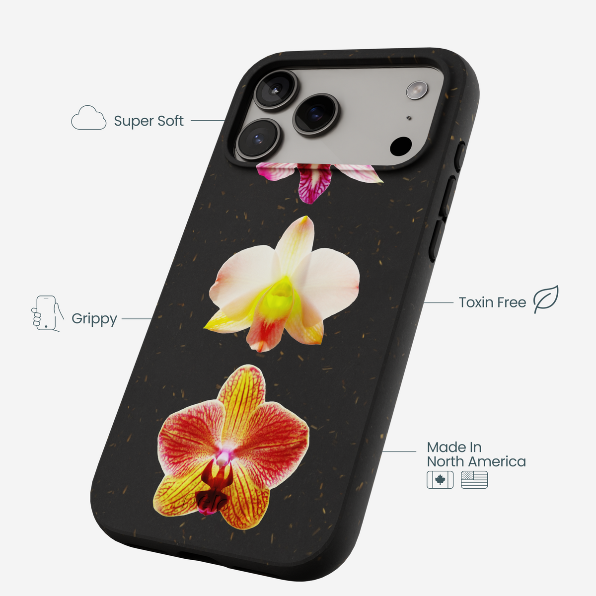 Black Orchids iPhone 17 Pro Max Case