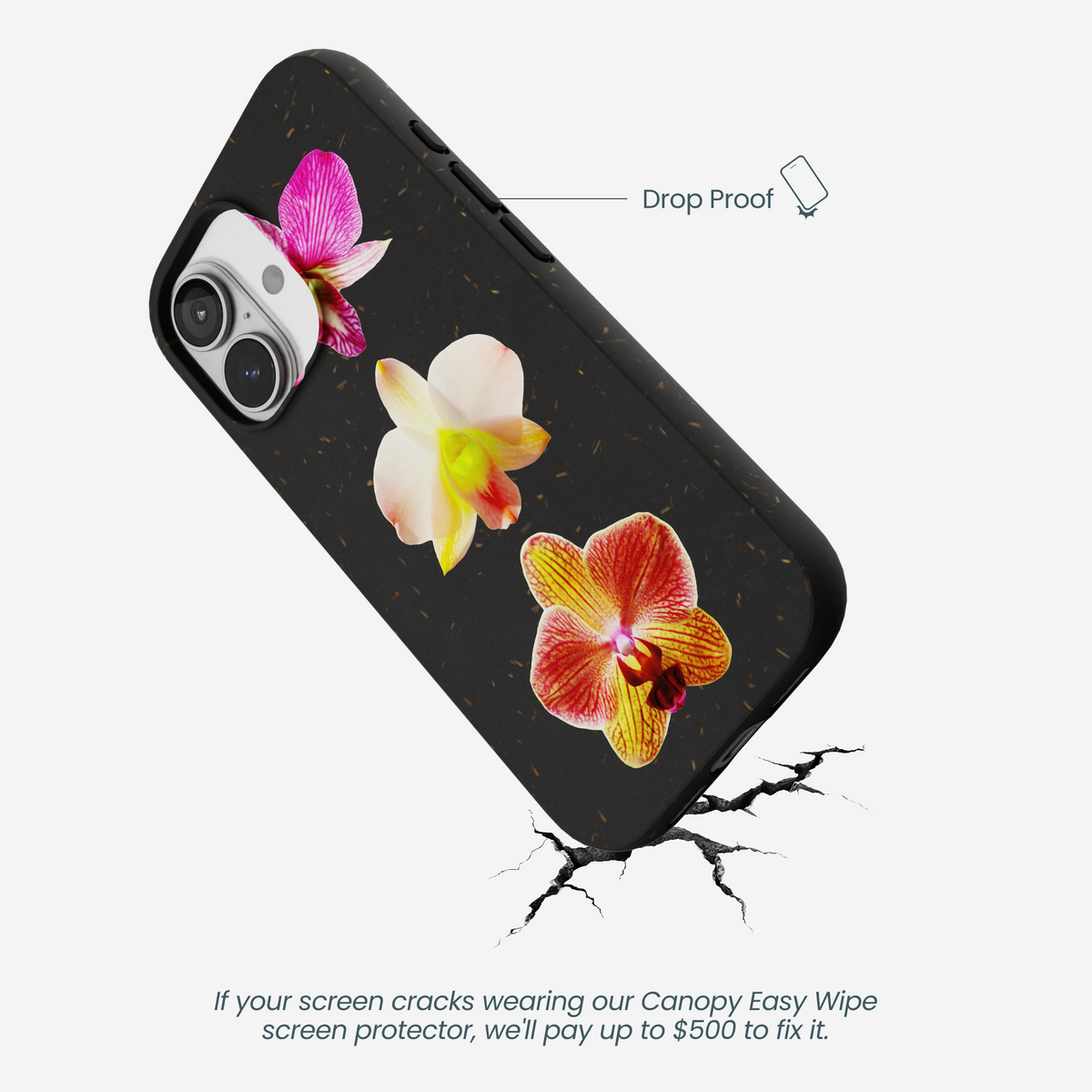 Black Orchids iPhone 17 Case