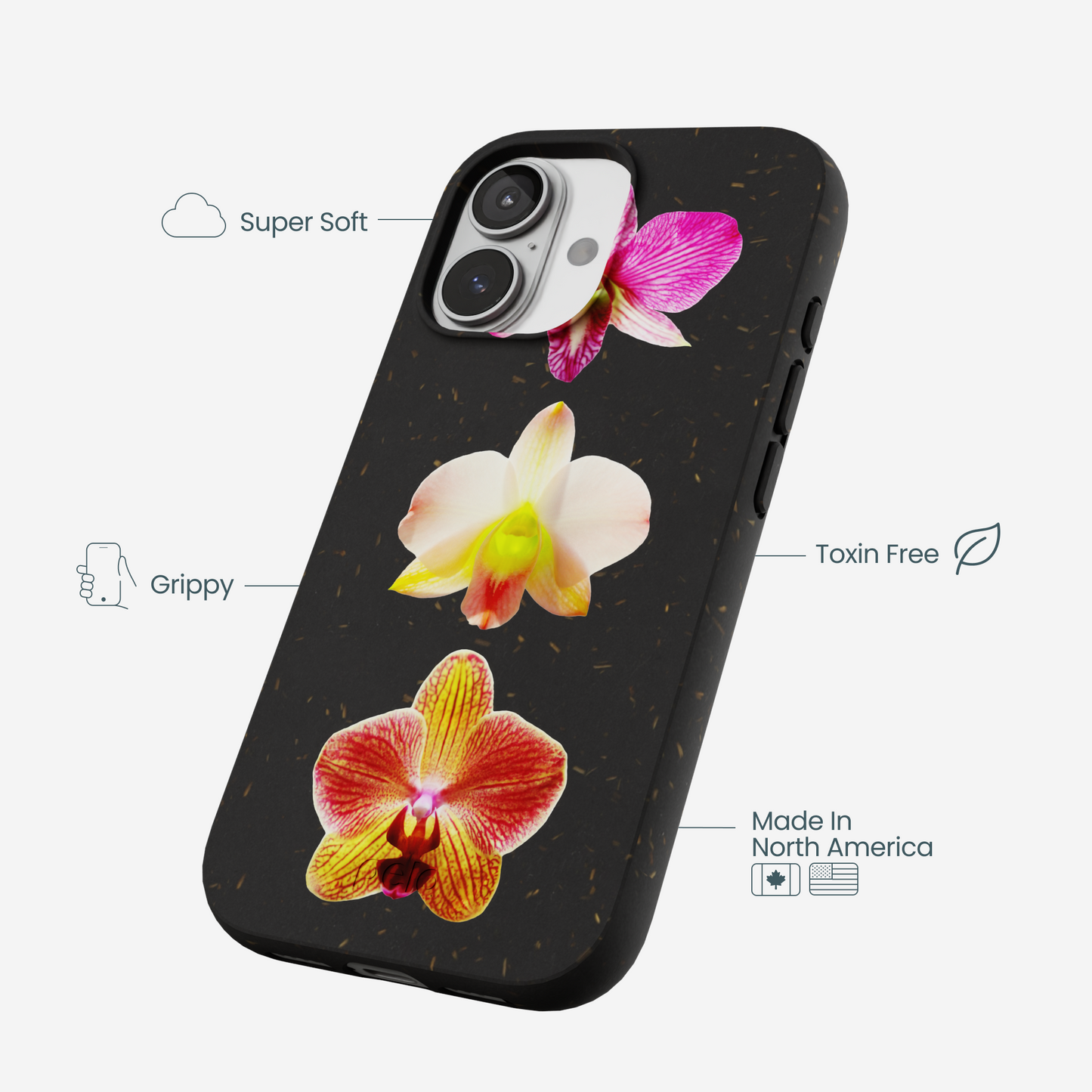 Black Orchids iPhone 17 Case