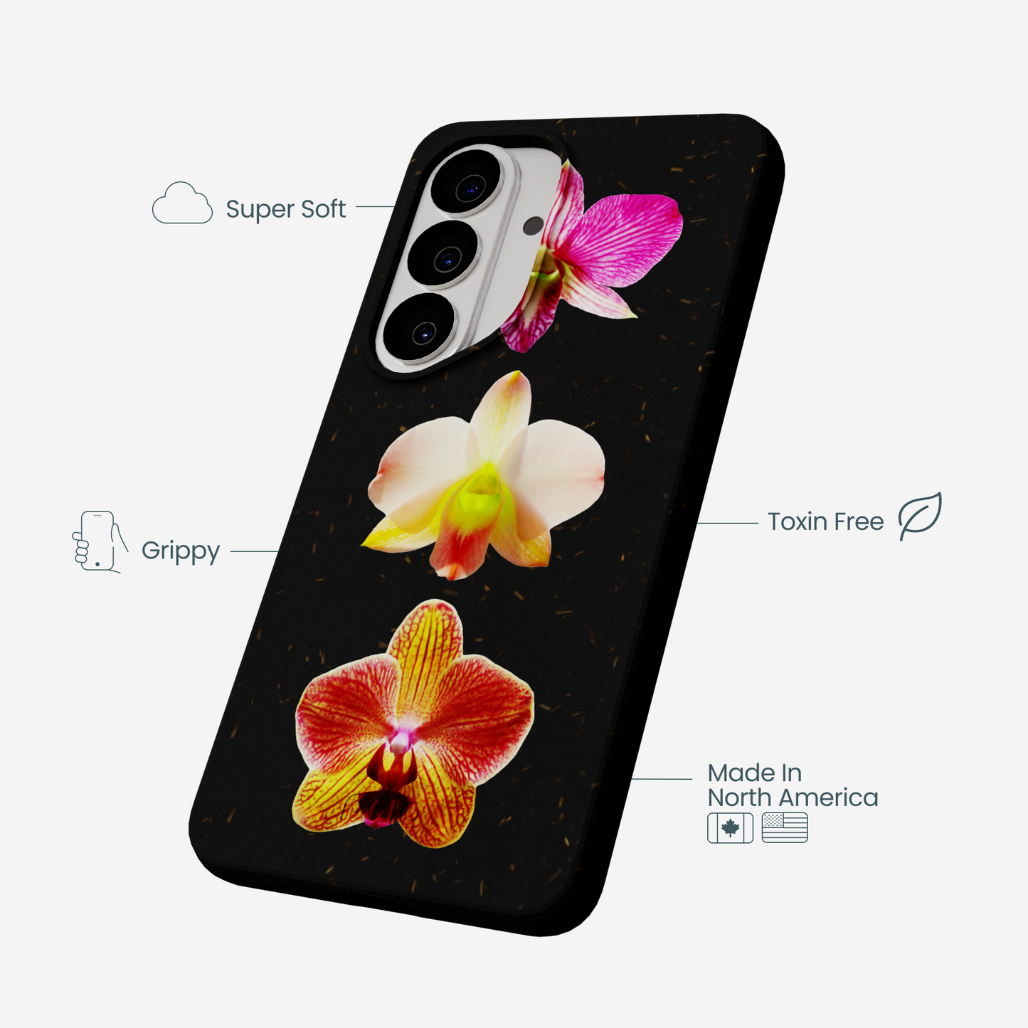 Black Orchids Samsung Galaxy S26 Case