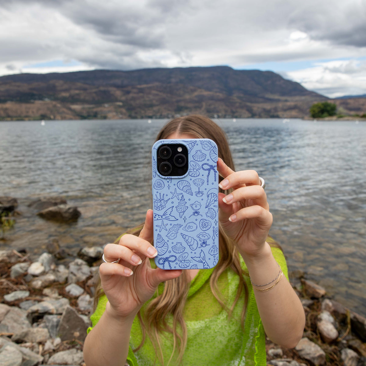 Powder Blue Ocean Charms Google Pixel 10/10 Pro Case