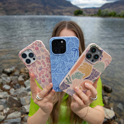 Powder Blue Ocean Charms iPhone 16e/17e Case