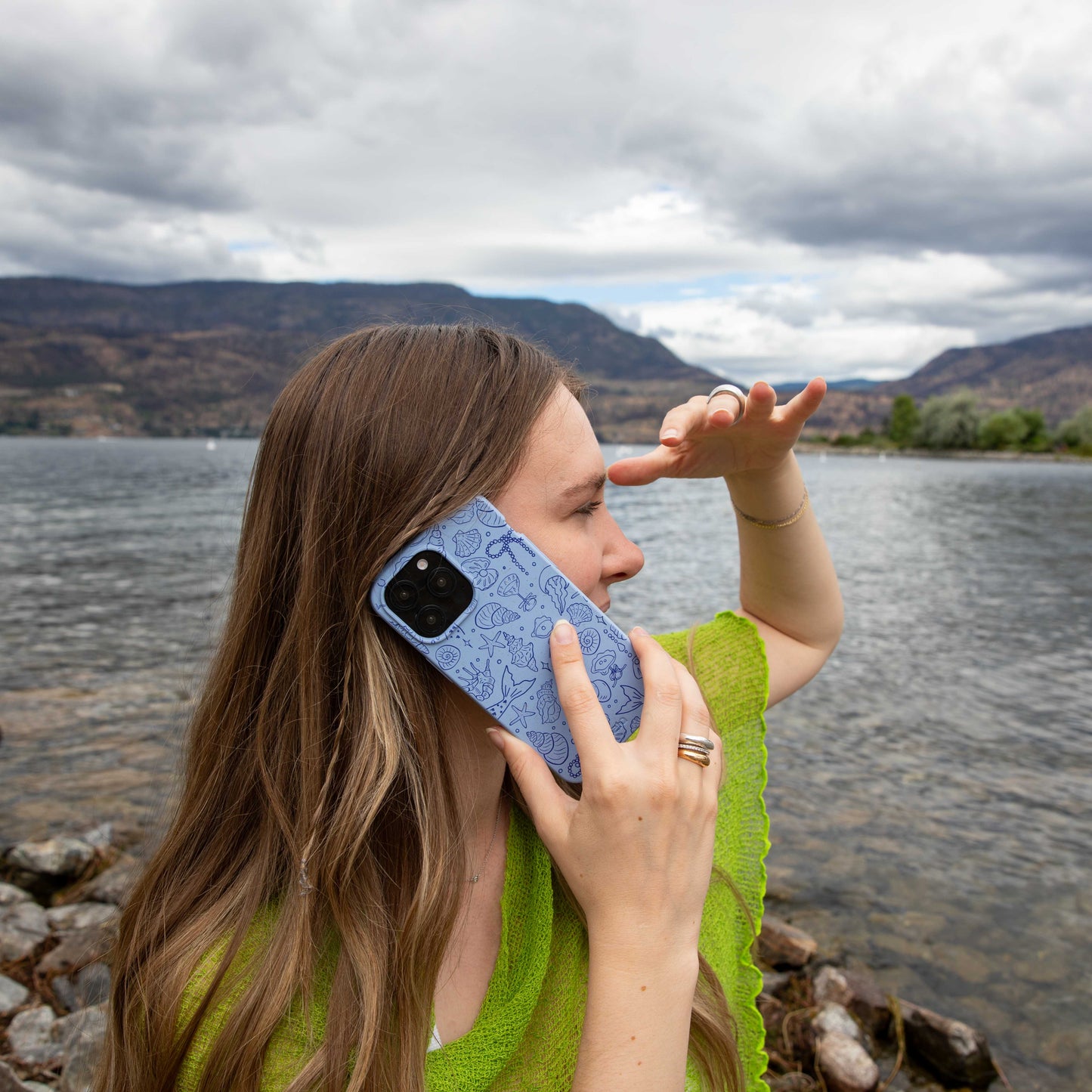 Powder Blue Ocean Charms Google Pixel 10/10 Pro Case