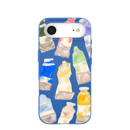 Electric Blue Paint Squeeze iPhone Air Case