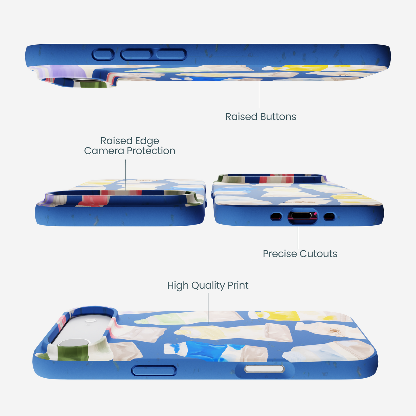 Electric Blue Paint Squeeze iPhone Air Case