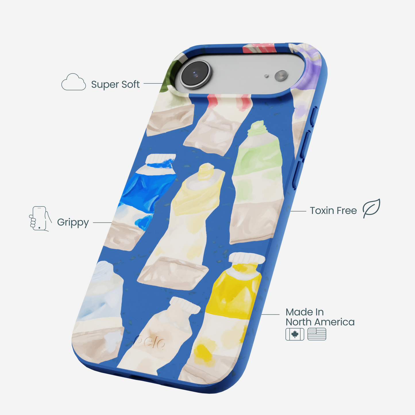 Electric Blue Paint Squeeze iPhone Air Case