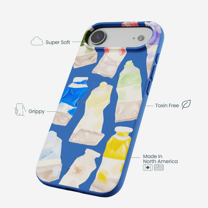 Electric Blue Paint Squeeze iPhone Air Case