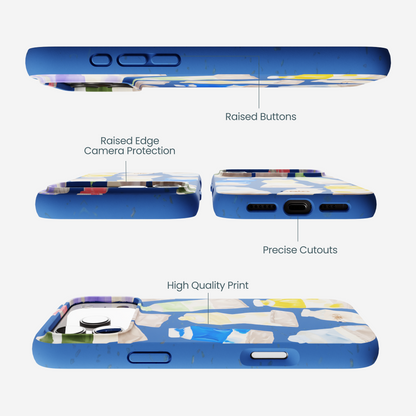 Electric Blue Paint Squeeze iPhone 17 Pro Max Case