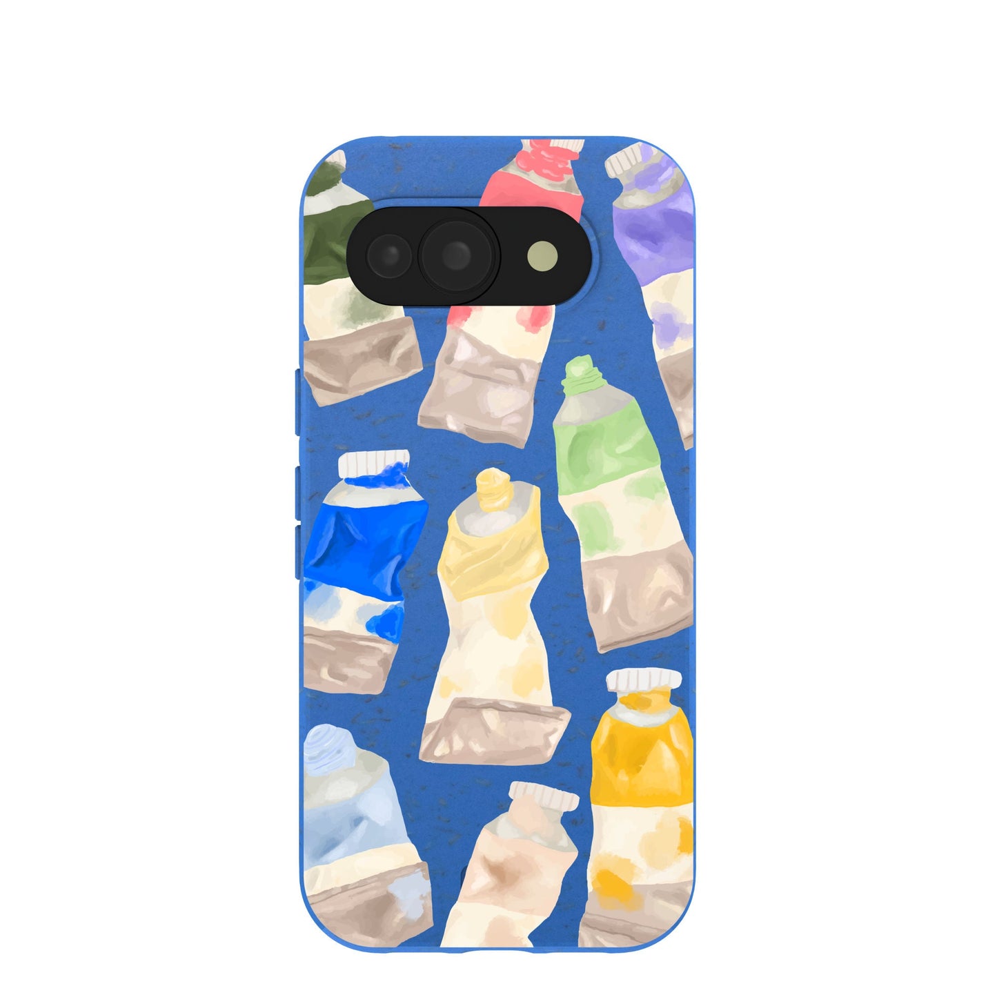Electric Blue Paint Squeeze Google Pixel 10a Case