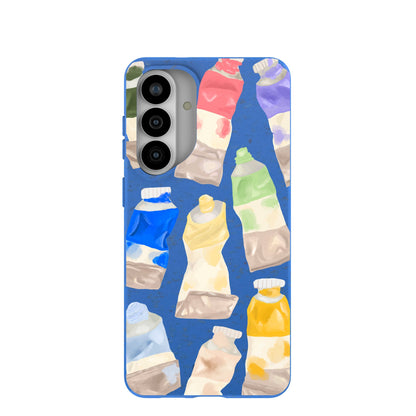 Electric Blue Paint Squeeze Samsung Galaxy S26+(Plus) Case