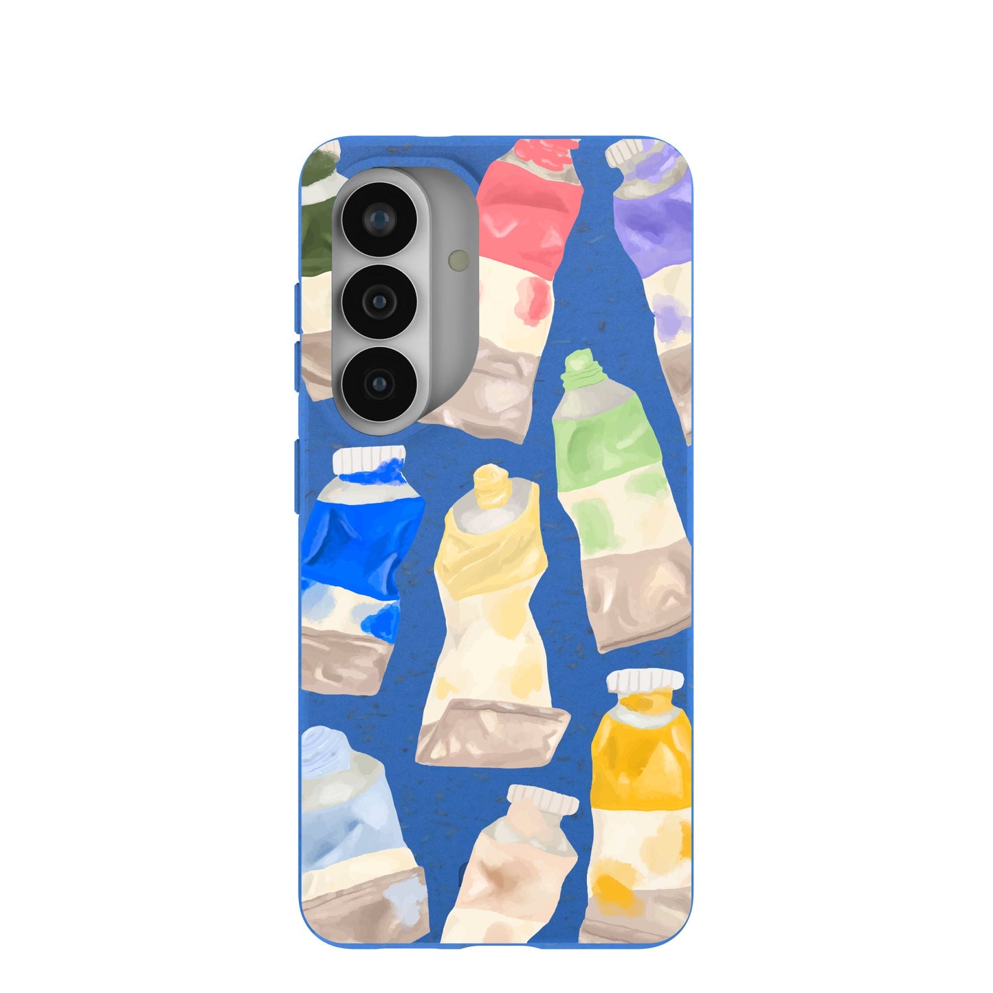 Electric Blue Paint Squeeze Samsung Galaxy S26 Case