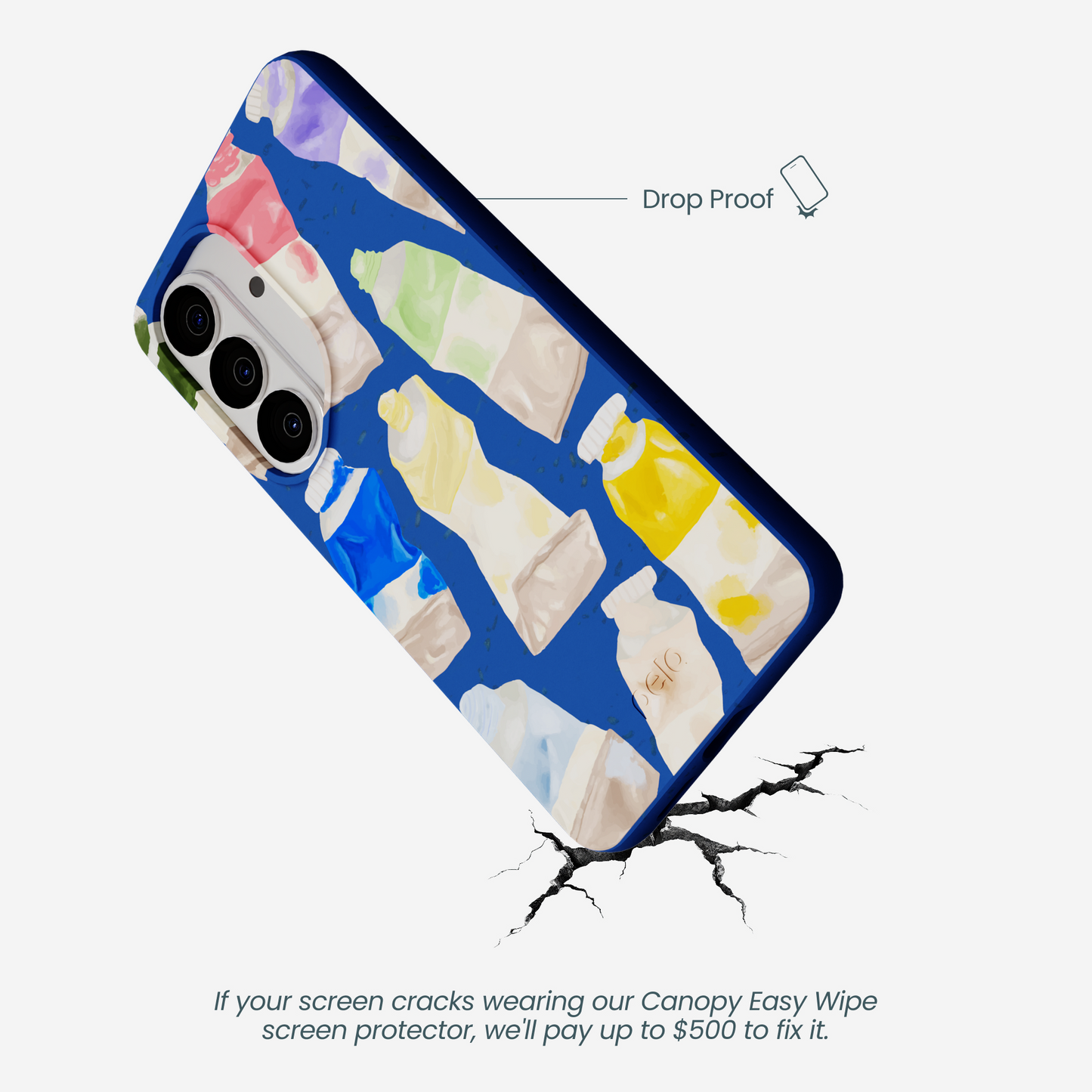 Electric Blue Paint Squeeze Samsung Galaxy S26 Case
