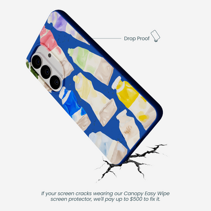 Electric Blue Paint Squeeze Samsung Galaxy S26 Case