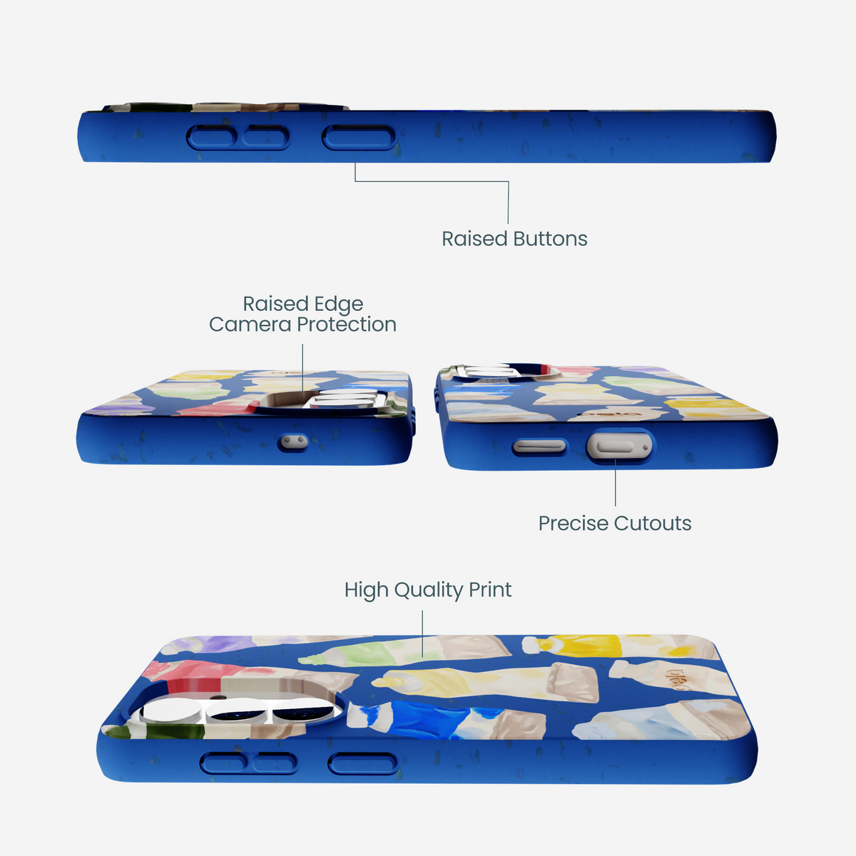 Electric Blue Paint Squeeze Samsung Galaxy S26 Case