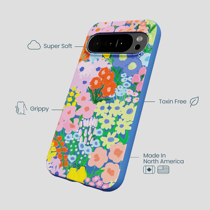 Electric Blue Painted Garden Google Pixel 10 Pro XL Case