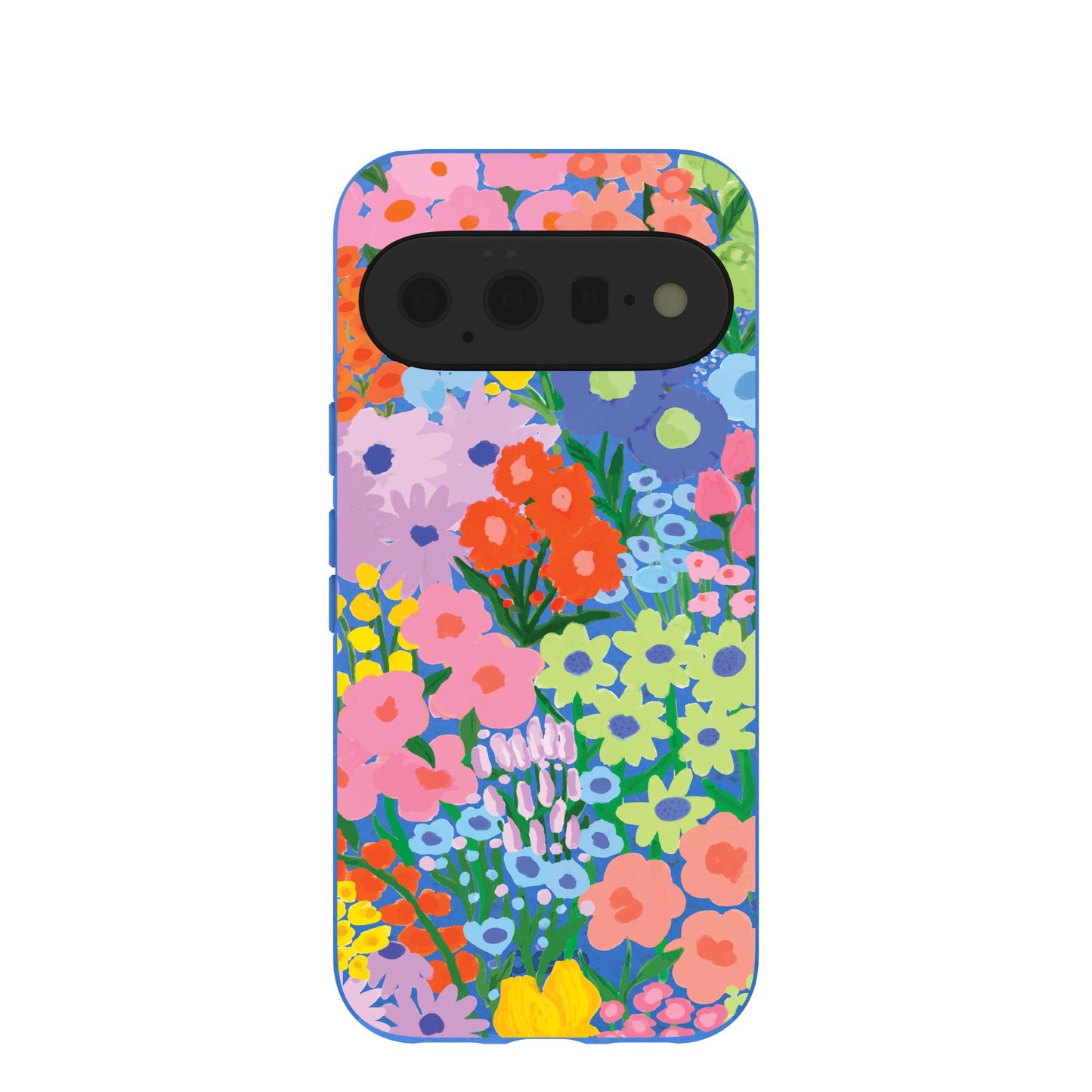 Electric Blue Painted Garden Google Pixel 11 Case