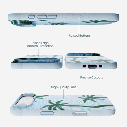 Powder Blue Palm Echo iPhone Air Case