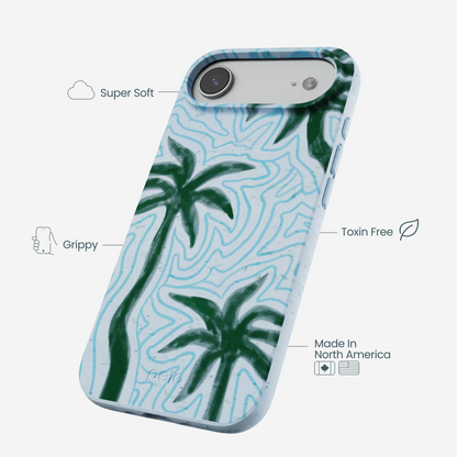Powder Blue Palm Echo iPhone Air Case