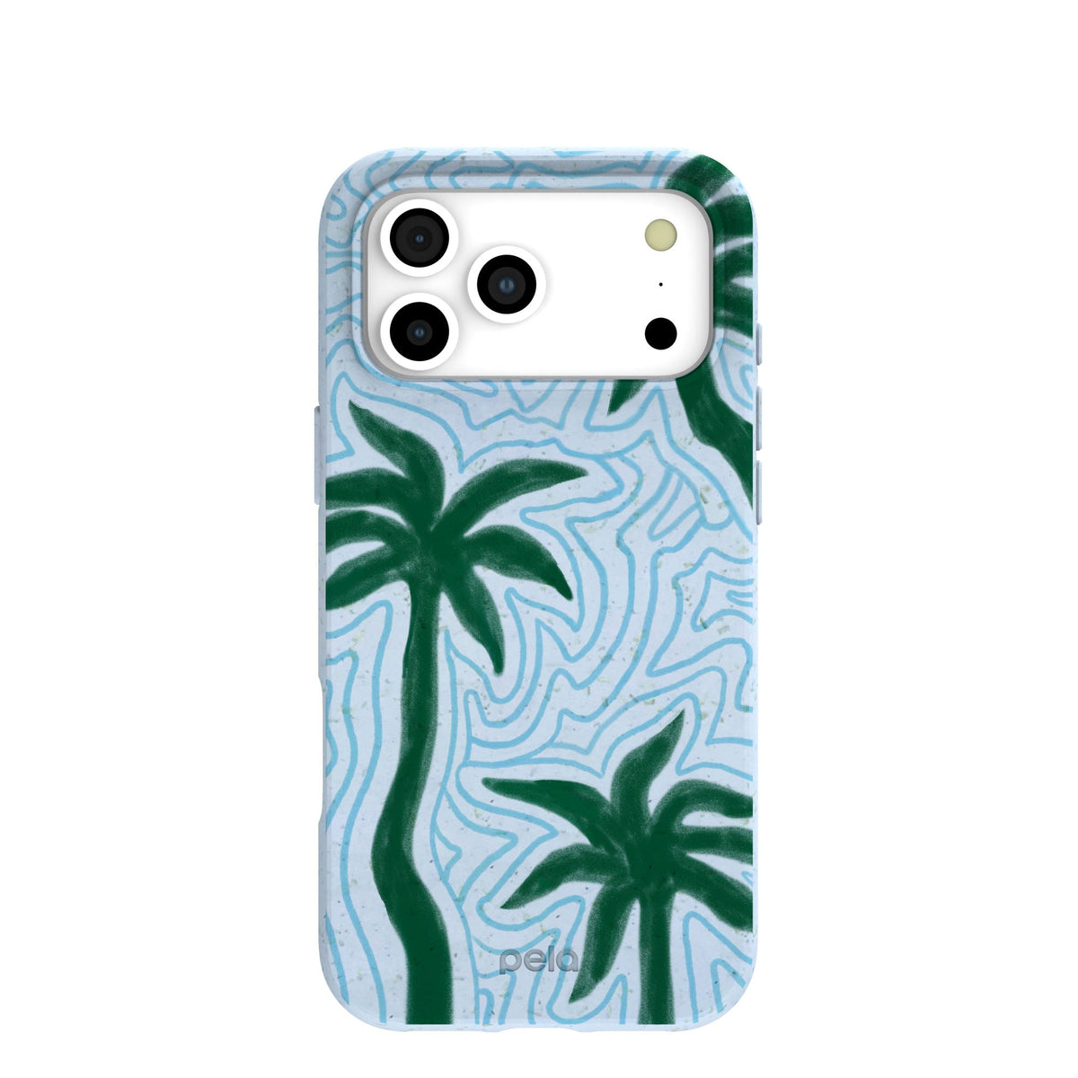 Powder Blue Palm Echo iPhone 17 Pro Max Case