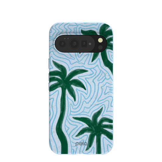 Powder Blue Palm Echo Google Pixel 10 Pro XL Case