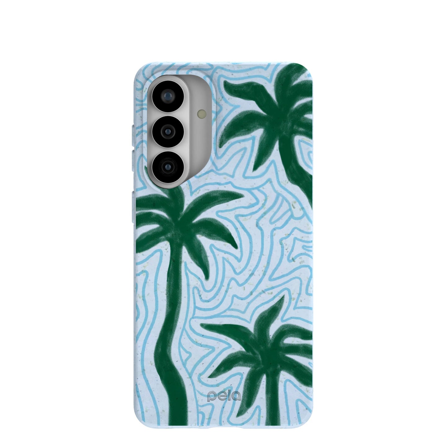 Powder Blue Palm Echo Samsung Galaxy S26+(Plus) Case