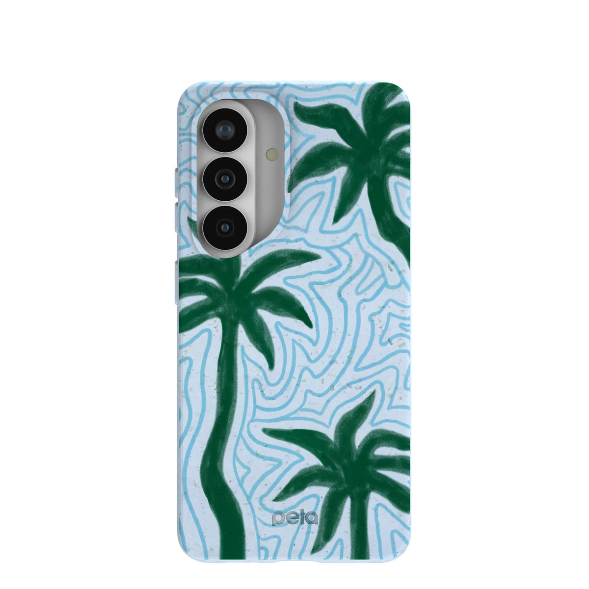 Powder Blue Palm Echo Samsung Galaxy S26 Case