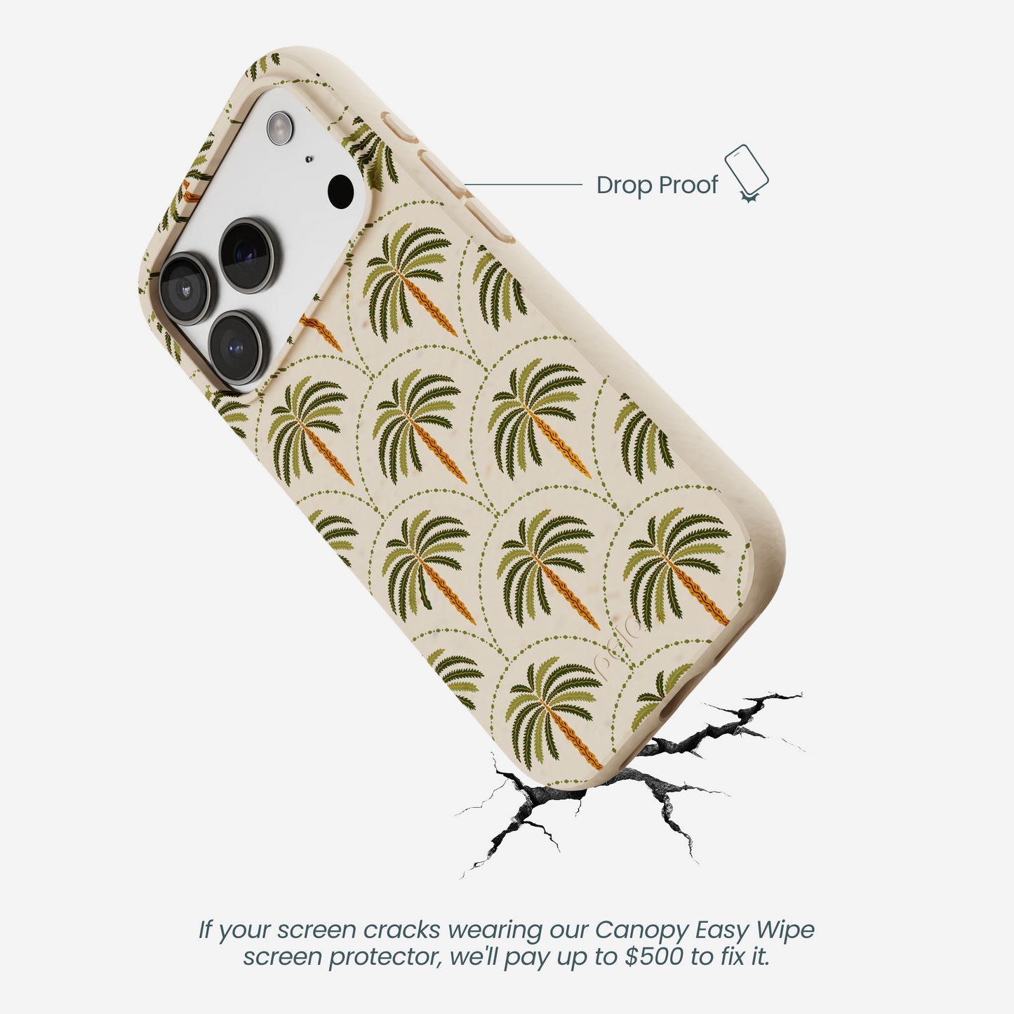 Seashell Palm Reverie iPhone 17 Pro Case