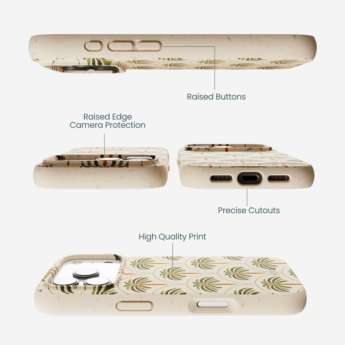 Seashell Palm Reverie iPhone 17 Pro Case
