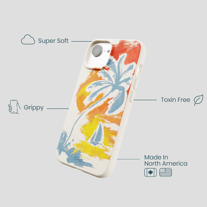 London Fog Paradise Palm iPhone 16e/17e Case