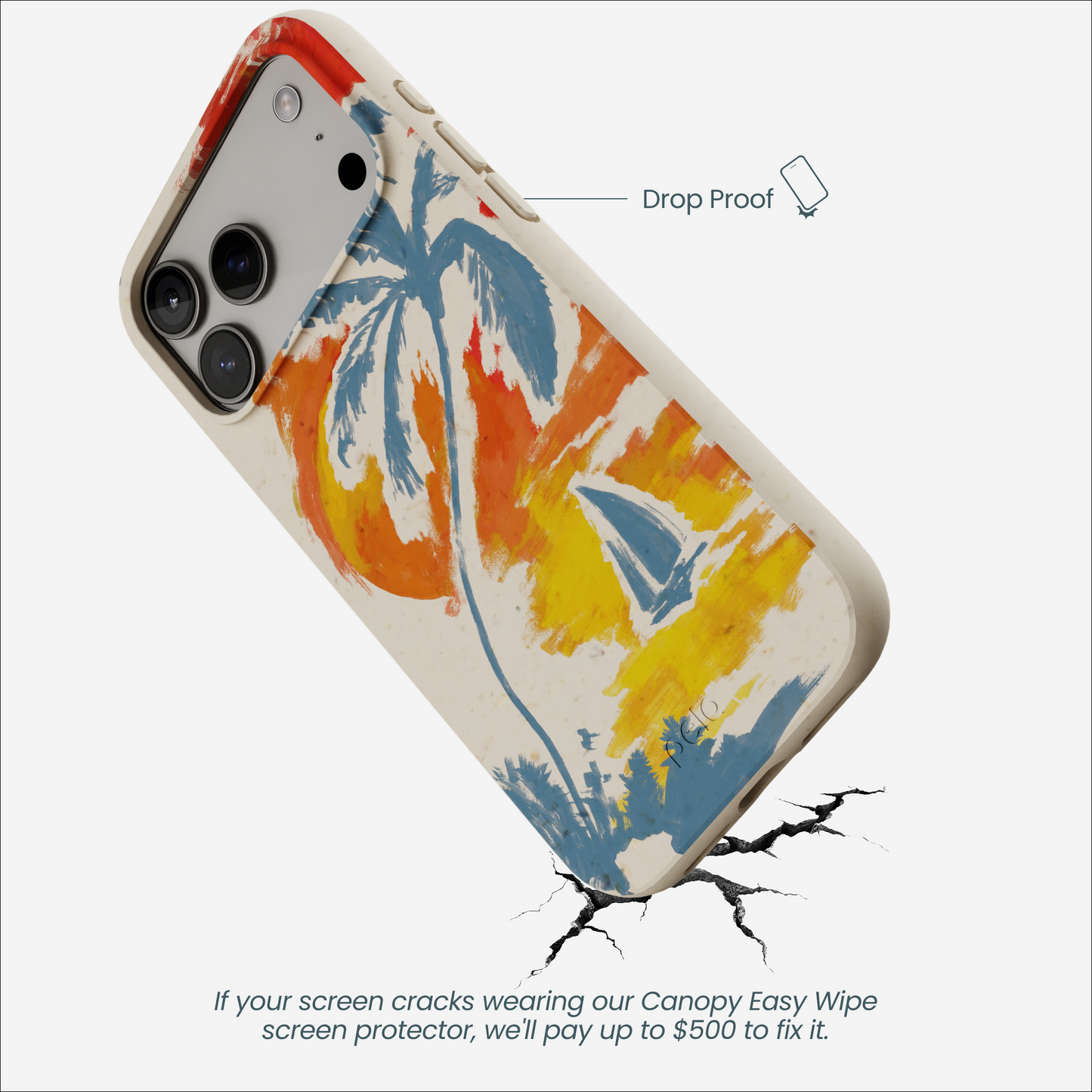 London Fog Paradise Palm iPhone 17 Pro Max Case