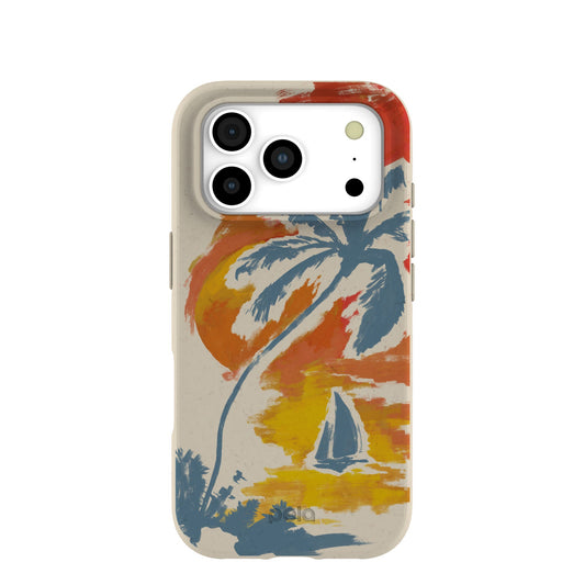 London Fog Paradise Palm iPhone 17 Pro Case