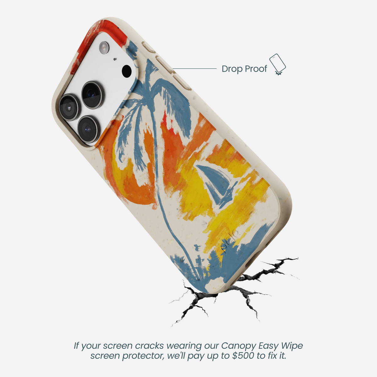 London Fog Paradise Palm iPhone 17 Pro Case