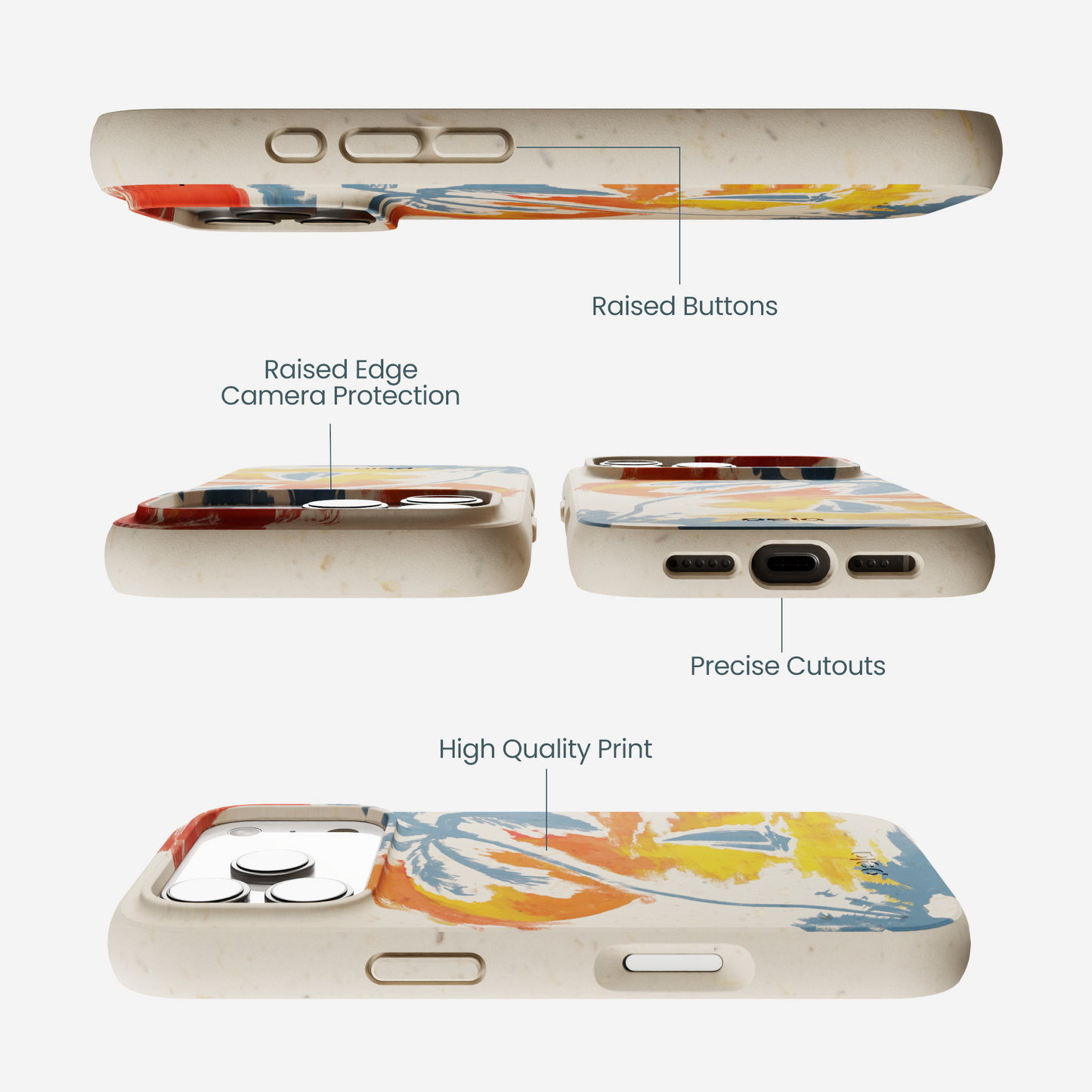 London Fog Paradise Palm iPhone 17 Pro Case