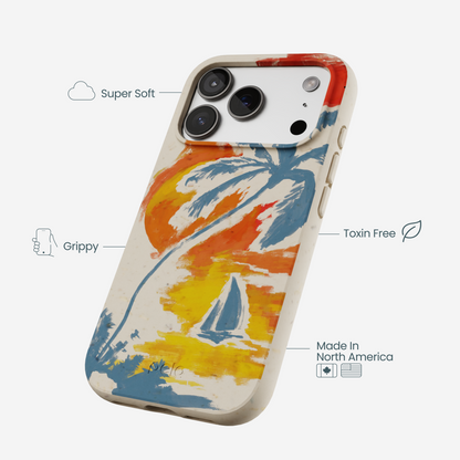 London Fog Paradise Palm iPhone 17 Pro Case