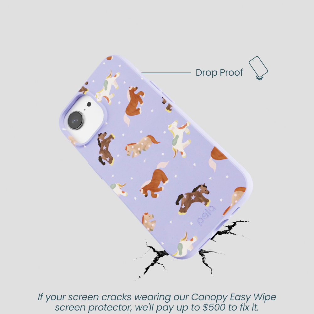 Lavender Pastel Ponies iPhone 16e/17e Case