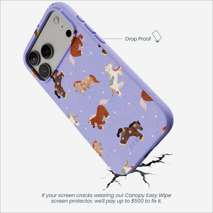 Lavender Pastel Ponies iPhone 17 Pro Max Case