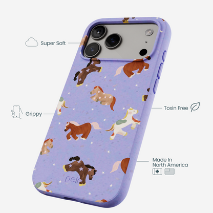 Lavender Pastel Ponies iPhone 17 Pro Max Case